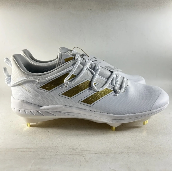 Adidas Adizero Afterburner Mens Metal Baseball Cleats Gold Size 10.5 H00972 NEW