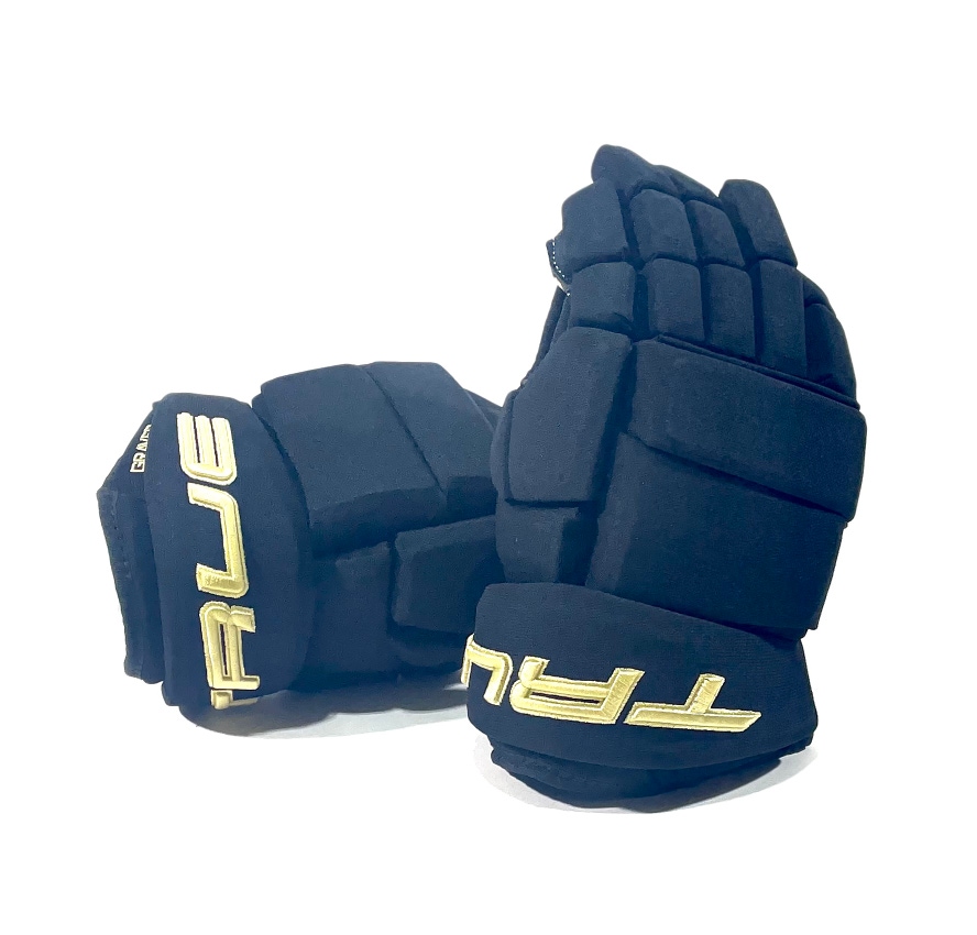 New 15" TRUE 4-Roll NHL Pro Stock Gloves PITTSBURGH PENGUINS Winter Classic - GRAVES