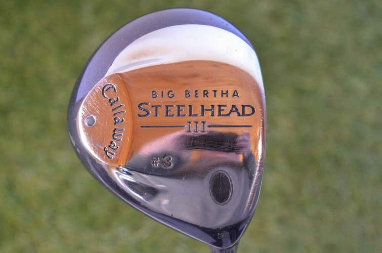 Callaway	Big Bertha Steelhead III	3 Wood	RH	42.5"	Steel	UniFlex	New Grip