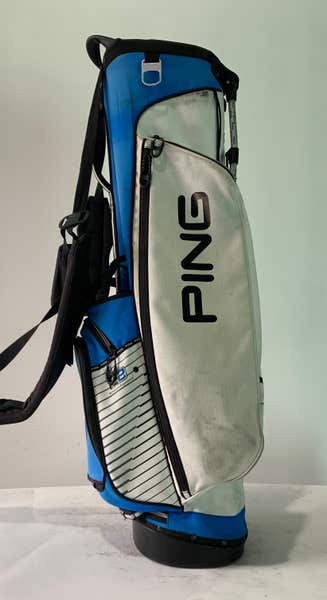 Ping E2 Stand Bag Blue White Black 4-Way Divide Dual Strap Golf