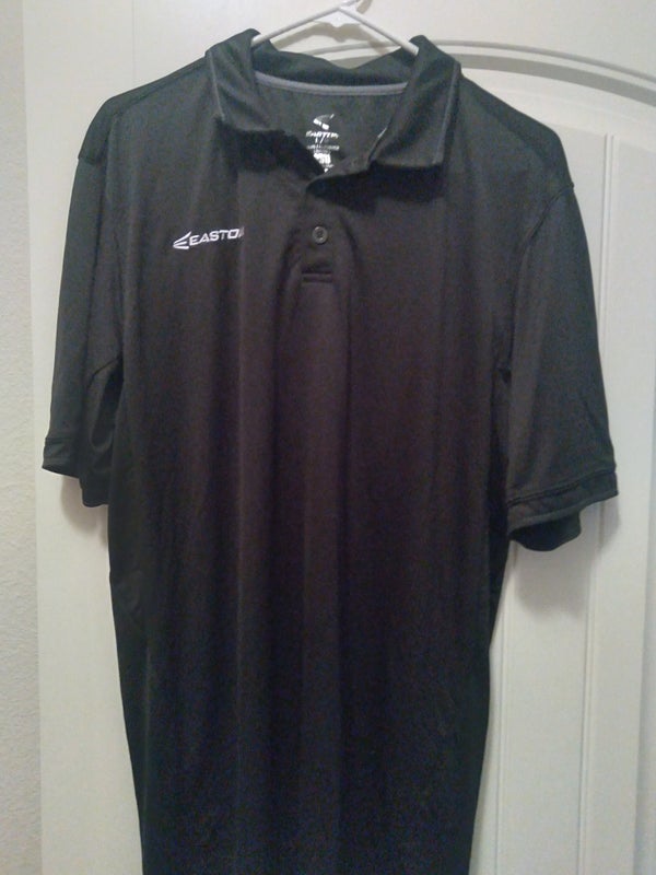 Easton hockey Black Used Large Men's Polo Golf Shirt