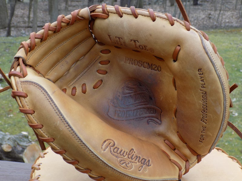 Used Rawlings Right Hand Throw Catcher's Pro Preferred Baseball Glove 32.5"