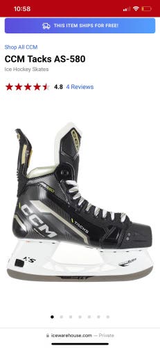 CCM Tacks AS-580 Hockey Skates