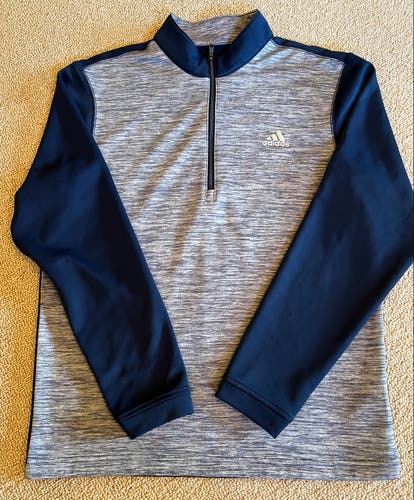 Adidas Men's Small Blue 1/4 Zip Sweatshirt