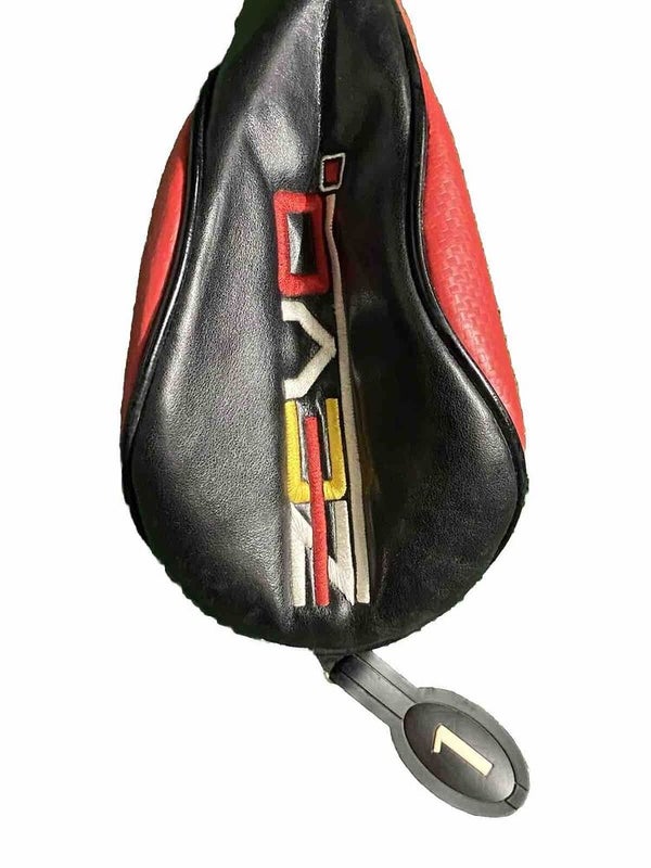 Zevo Golf Driver 1-Wood Headcover With Sock Red Yellow Black Good Condition Rare