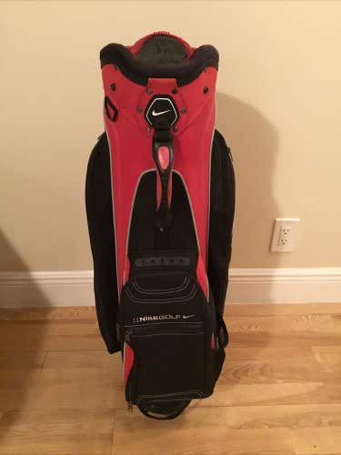 Nike Golf Cart Bag with 14-way Dividers & Rain Cover