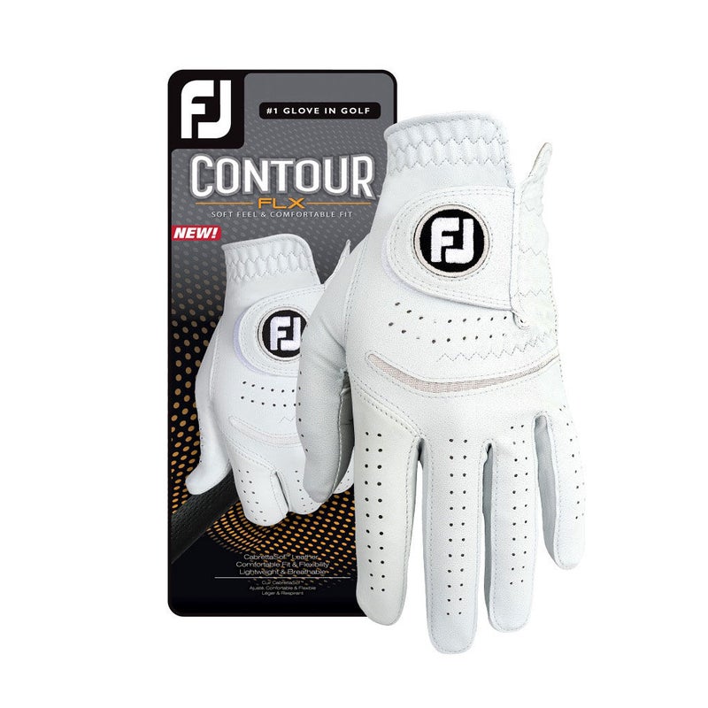 Footjoy Contour FLX Golf Glove (Men's, RIGHT, White) 2019 NEW
