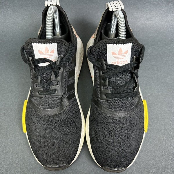 Adidas NMD Black Yellow Running Shoes EG7960 Kids Size 6 Womens Size 7 |  SidelineSwap | Buy and Sell on SidelineSwap