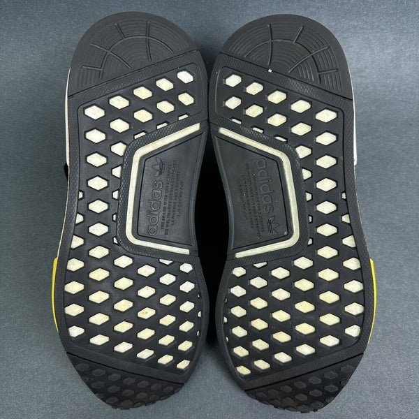 Adidas NMD Black Yellow Running Shoes EG7960 Kids Size 6 Womens Size 7 |  SidelineSwap | Buy and Sell on SidelineSwap