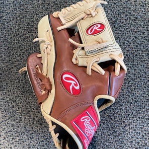 Brown Used Rawlings Gold Glove Elite Left Hand Throw Infield Baseball Glove 11.5"