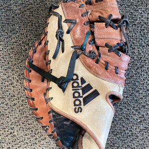 Brown Used Adidas EQT Left Hand Throw First Base Baseball Glove 13"