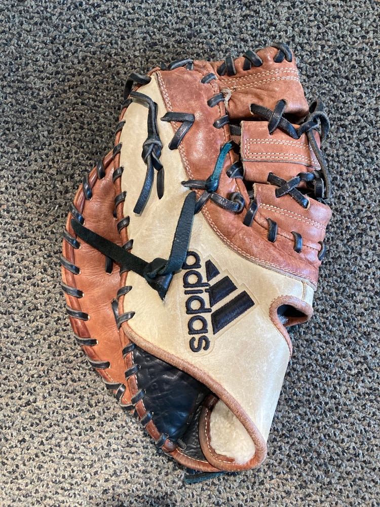Brown Used Adidas EQT Left Hand Throw First Base Baseball Glove 13"