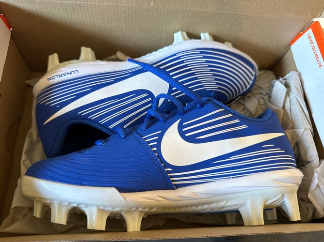 Blue Used Size 5.0 (Women's 6.0) Nike Lunar hyperdiamond 3 Molded