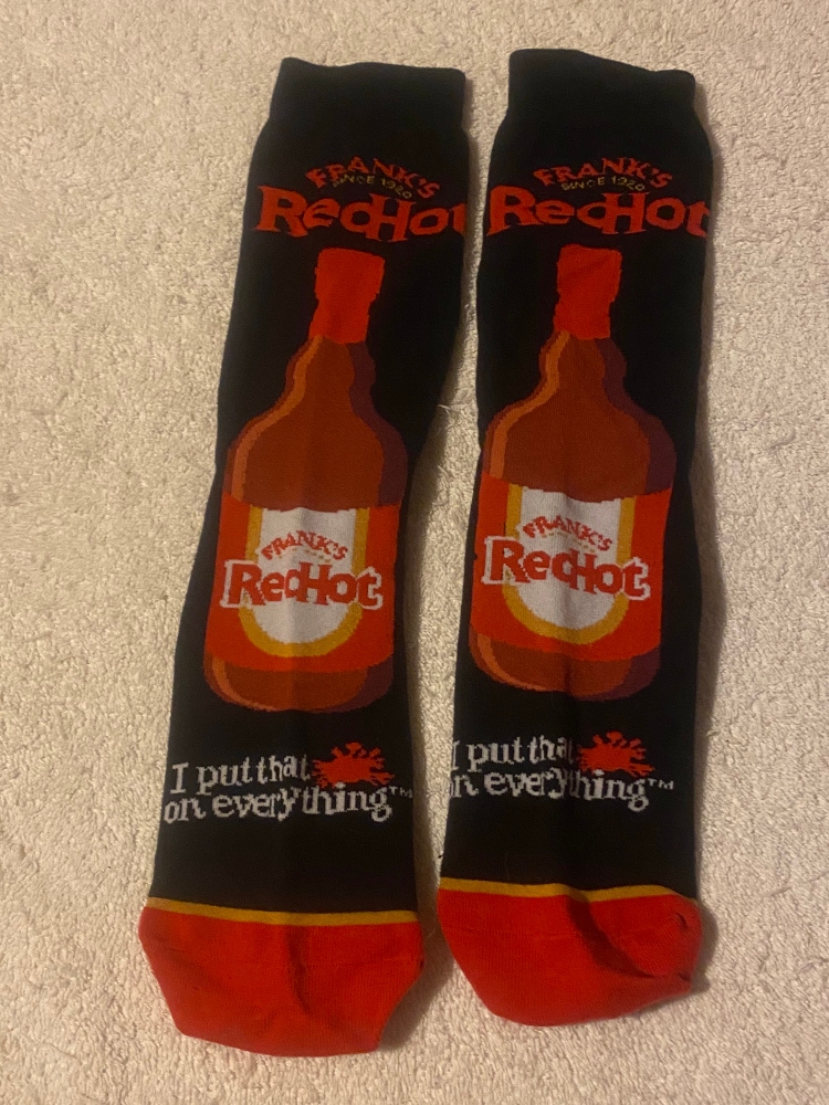 Frank’s Red Hot Sauce Crew Socks Adult Large