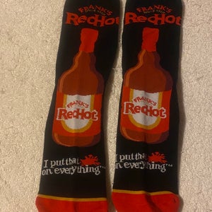 Frank’s Red Hot Sauce Crew Socks Adult Large