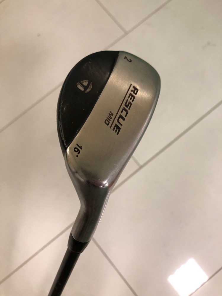 Used Men's TaylorMade Rescue Mid Right Handed Hybrid Stiff Flex 2H