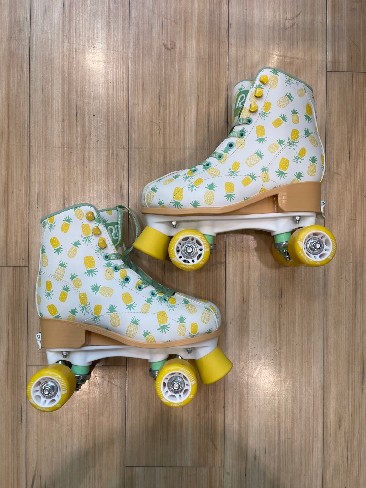 Youth Used Roller Derby Lucy Inline Adjustable Skates Regular Width Size 3