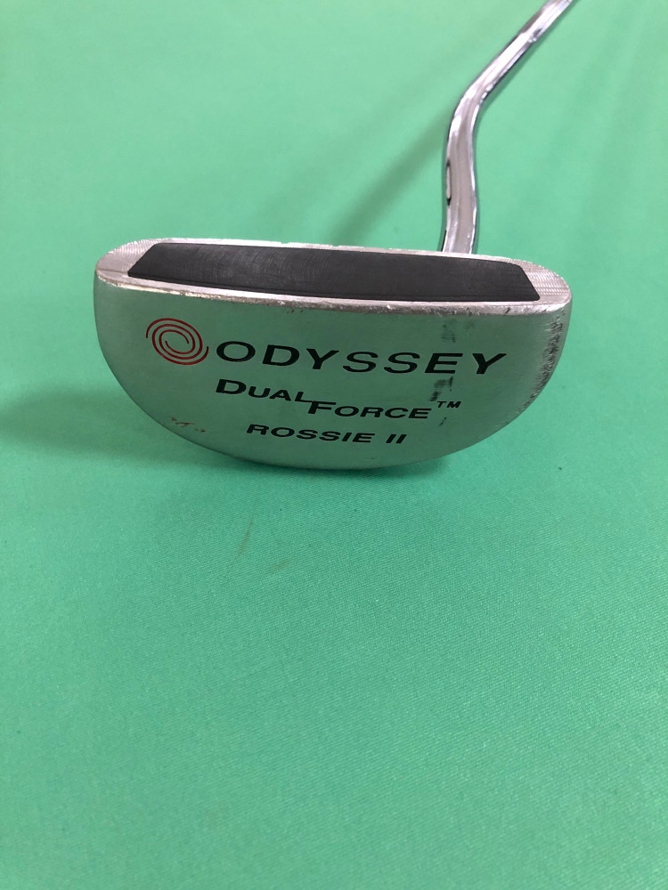 Used Odyssey Dual Force Rossie II Right-Handed Half-Mallet Golf Putter (35")