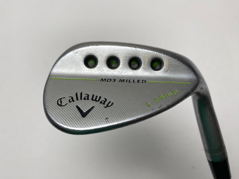 Callaway MD3 Milled Chrome 56* 10 S-Grind True Temper Dynamic Gold Wedge RH