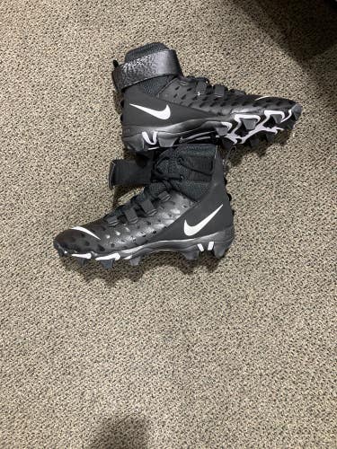 Black Adult New Men's Size 10 Molded Cleats Nike Force Savage Elite 2 High Top Cleats