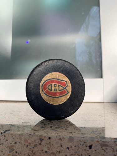Vintage Montreal Canadiens NHL Hockey Puck