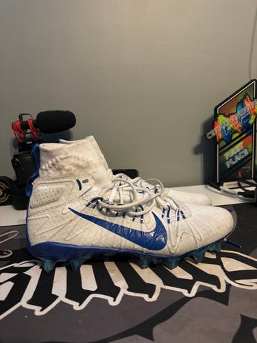 Blue Adult Used Men's Size 10 (Women's 11) Molded Cleats Nike High Top