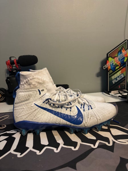 Blue Adult Used Men's Size 10 (Women's 11) Molded Cleats Nike High Top