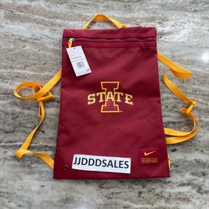 Nike Iowa State Cyclones Team Issued Utility Gym Bag Backpack DB5706-613 NWT