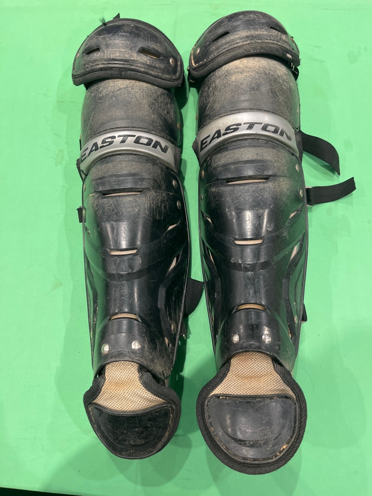 Black Used Youth Easton Game Time Catcher's Leg Guard