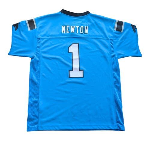 Youth Cam Newton boys blue jersey
