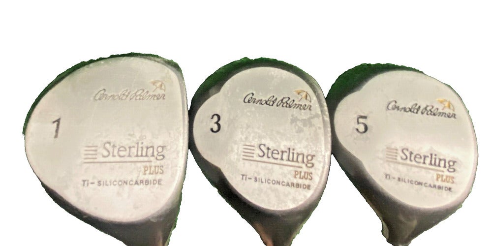 Arnold Palmer Golf Wood Set Sterling Plus 1W,3W,5W RH Men's Stiff Flex HC's Nice