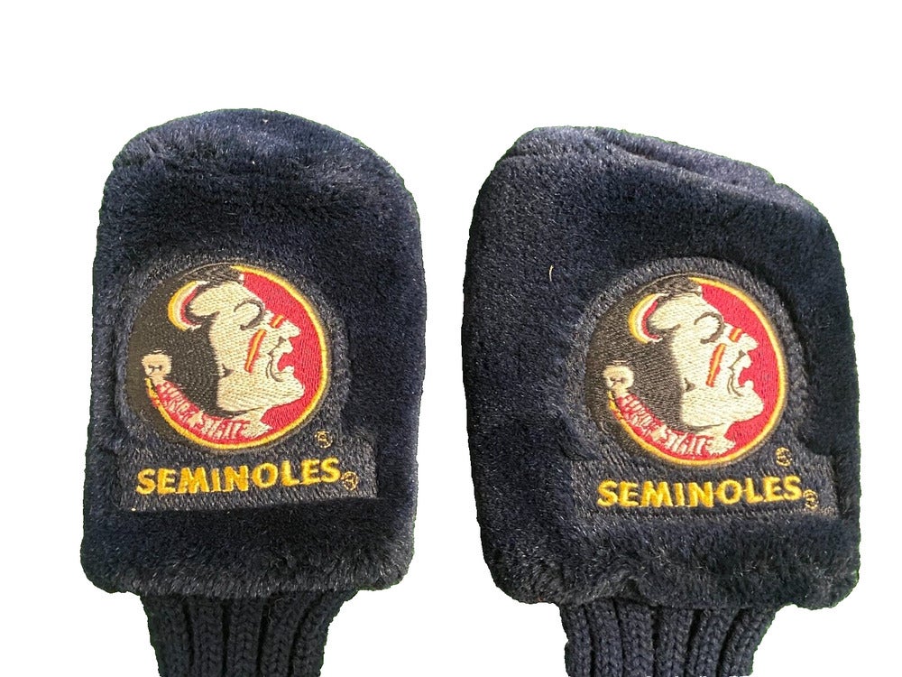 Florida State Seminoles Golf Headcover Set 1,3 Woods In Nice Condition