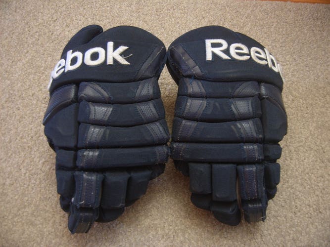 Hockey Gloves-Good Condition Reebok HG9000 Hockey Gloves sz 13" Navy Blue