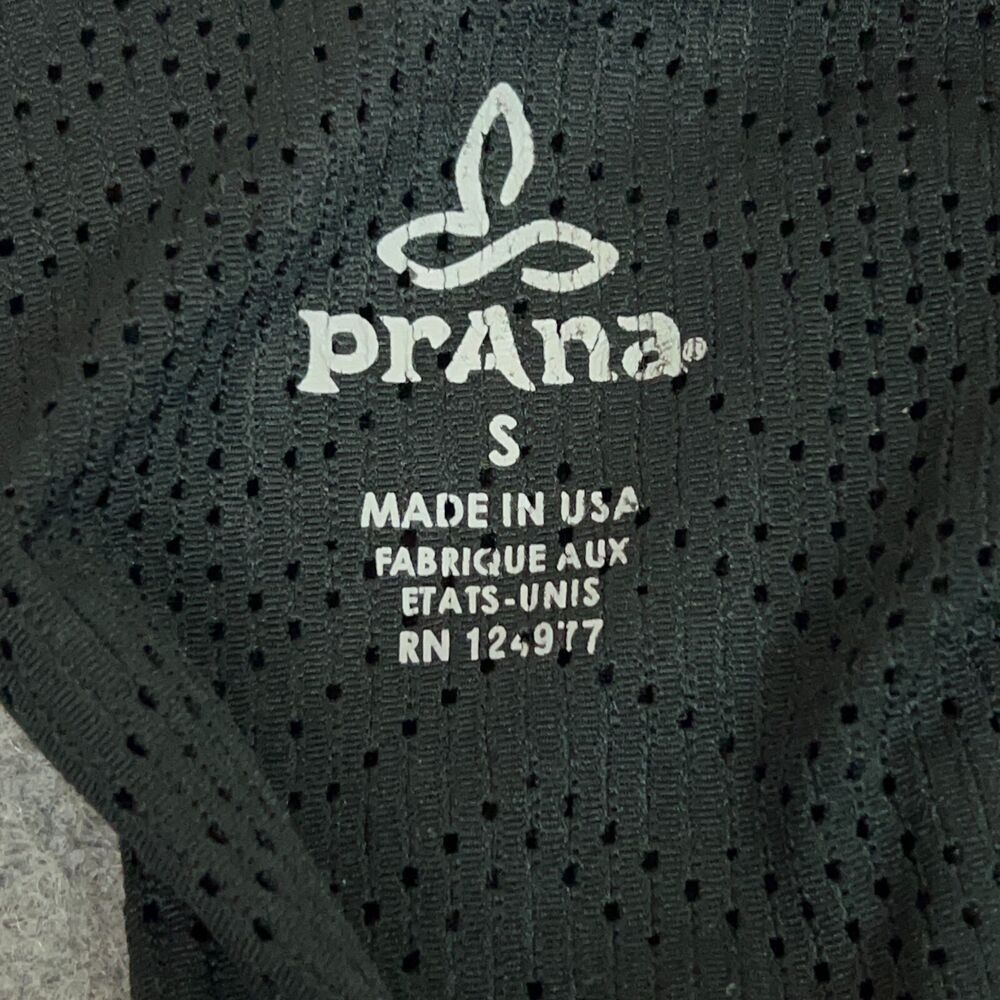Prana Women Shirt Small Black Tank Top Outdoor Stretch Casual