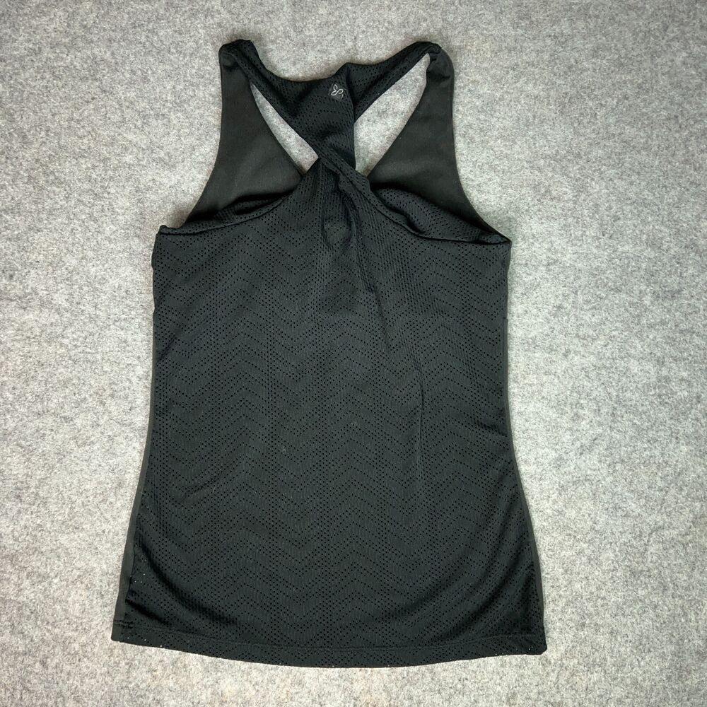 Prana Women Shirt Small Black Tank Top Outdoor Stretch Casual