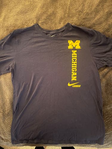 Nike University of Michigan Lacrosse T-Shirt