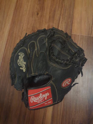 Used Rawlings Right Hand Throw Catcher's Renegade Baseball Glove 32.5"