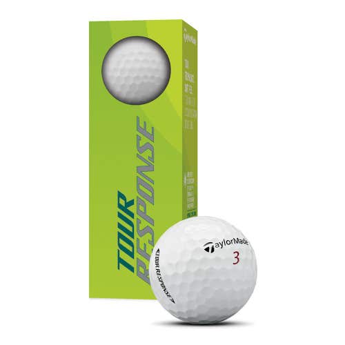 Taylor Made Tour Response Golf Balls (White, 3pk) 1 Sleeve 2021 NEW