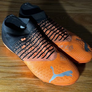 Orange Used Molded Cleats Puma Future Cleats