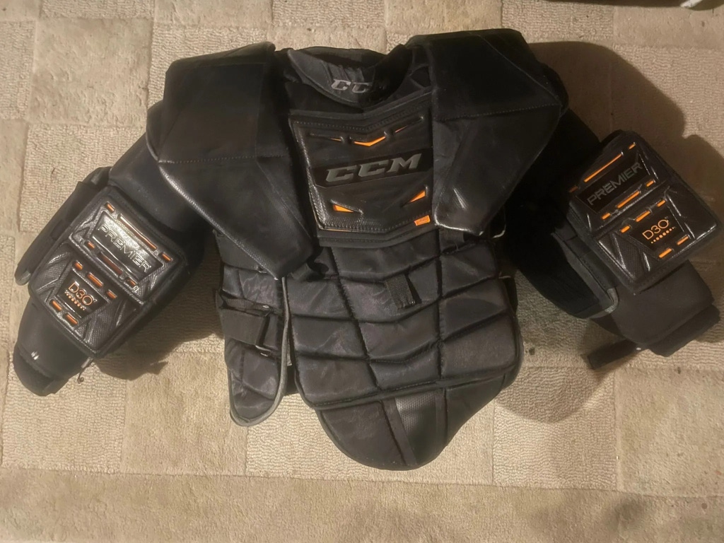 Used Large CCM Premier Pro Goalie Chest Protector Pro Stock