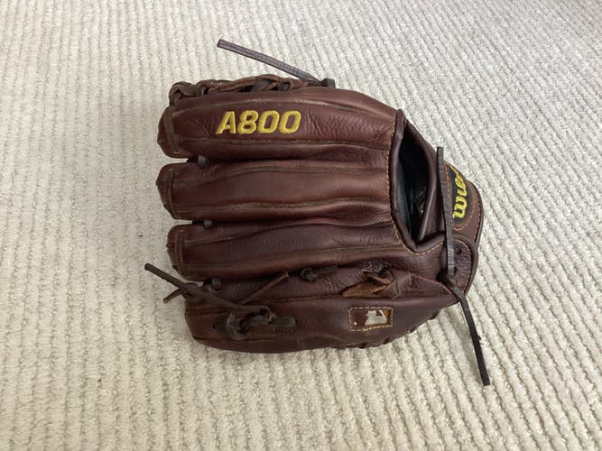 Used Wilson Right Hand Throw A800 Baseball Glove 11"
