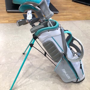 Used Junior Top Flite Left Handed Clubs (Full Set - 6 Clubs) Uniflex