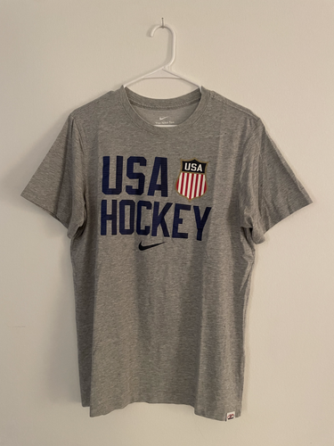Gray USA Hockey Nike Shirt