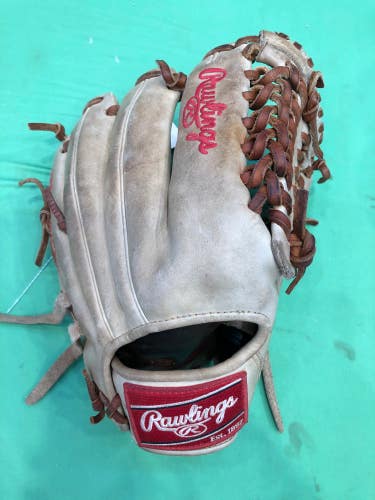 Used Rawlings Heart of the Hide Right Hand Throw Infield Baseball Glove 11.75"