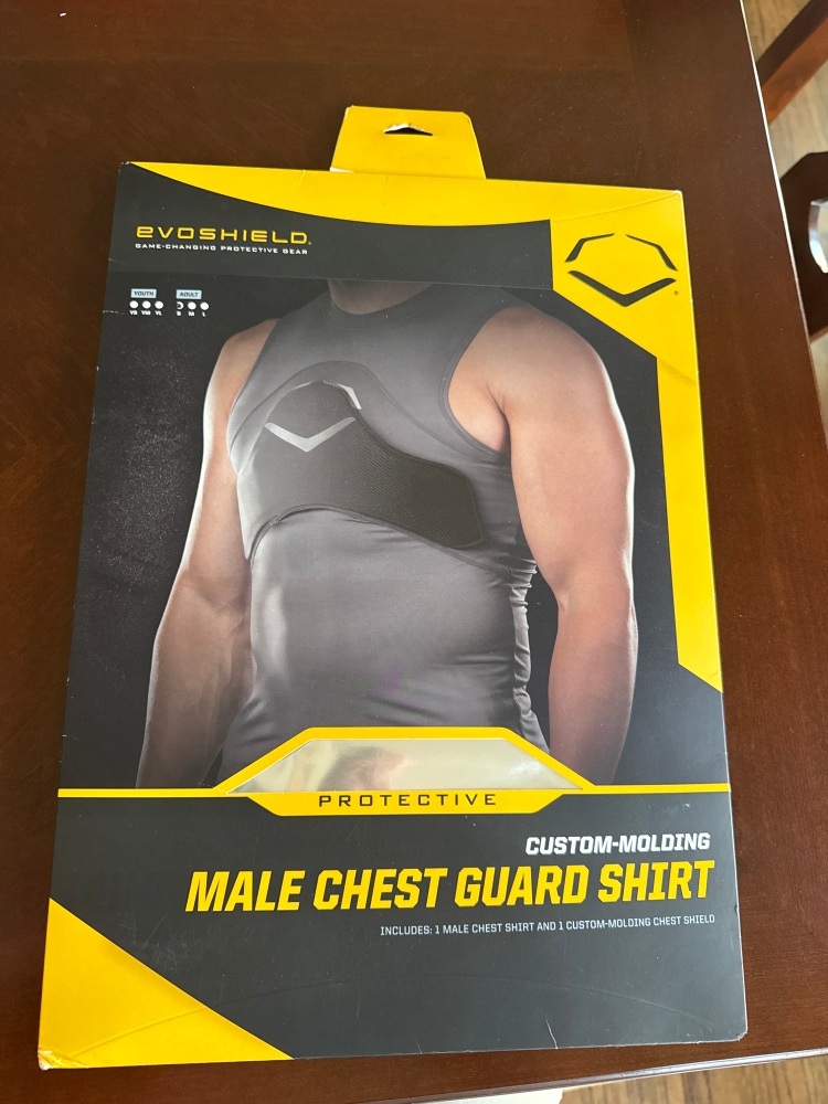 Male chest guard sheild