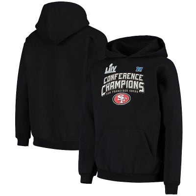 Fanatics NFL San Francisco 49ers NFCC End Youth L Pullover Hoodie Navy Blue