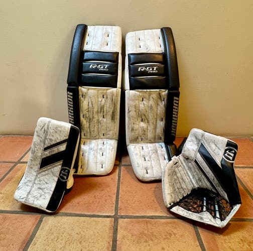 Warrior Ritual GT Pro Goalie Leg Pads + Glove and Blocker
