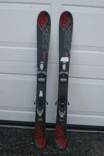 Used Kid's 100 cm All Mountain K2 Indy Skis with Marker 4.5 Bindings