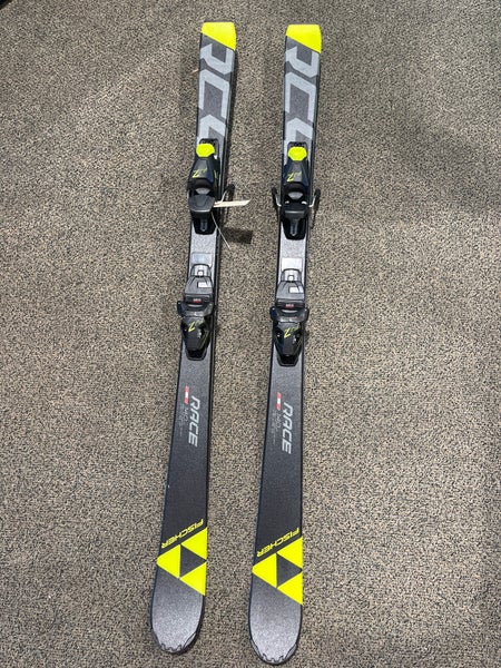 Used Fischer RC4 Race 140 cm All Mountain Skis With Rental Bindings