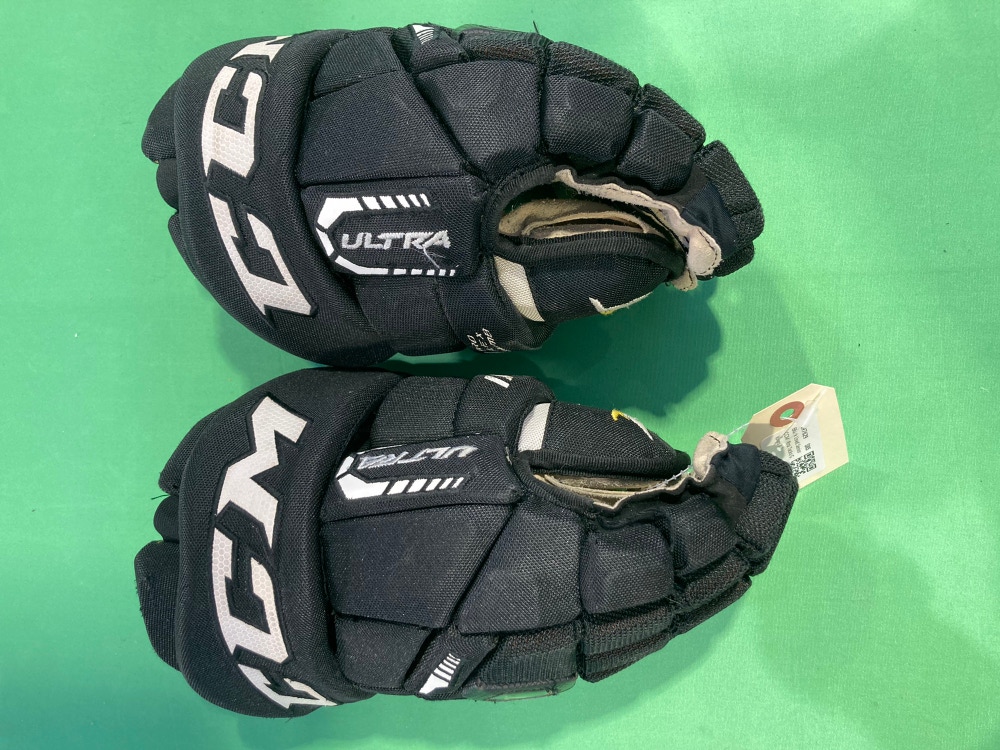 Black Used Senior CCM Ultra Tacks Gloves 13"